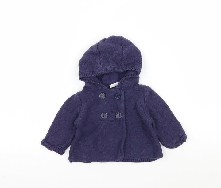 minidub Baby Blue  Knit Cardigan Jumper One Size  - Hoodie