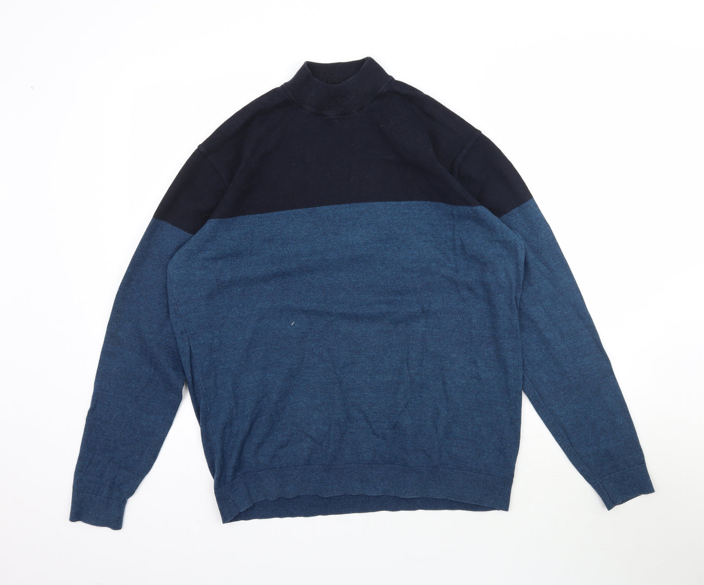 NEXT Mens Blue  Knit Pullover Jumper Size XL  - Two Tone