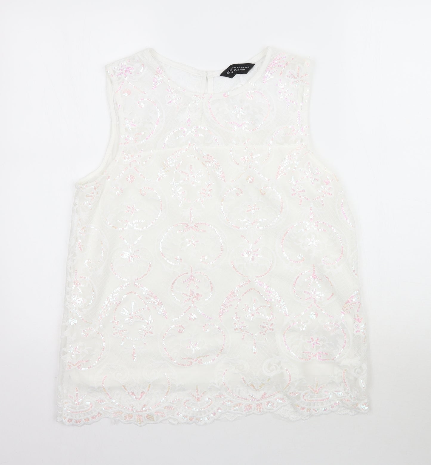 Dorothy Perkins Womens White   Basic Blouse Size 14