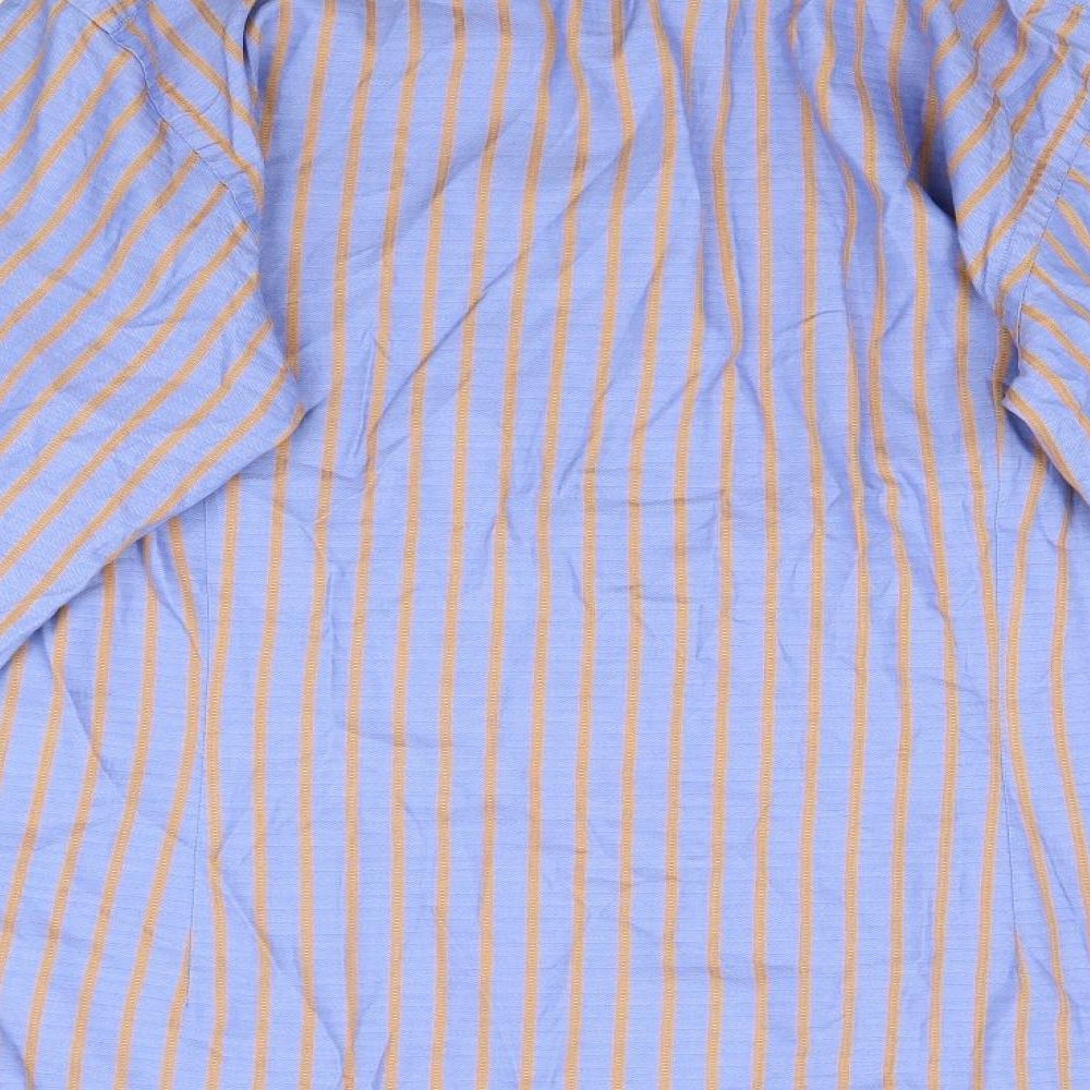 Hawes & Curtis Mens Purple Striped   Button-Up Size M