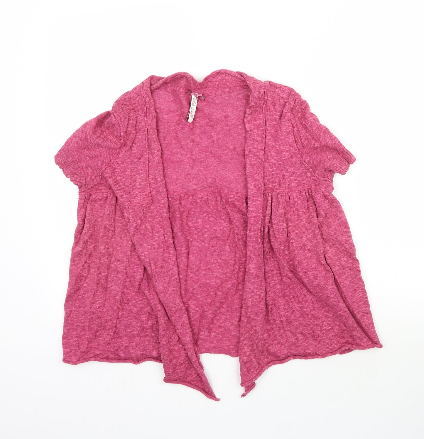 White Stuff Womens Pink  Knit Cardigan Jumper Size 10  - Waterfall