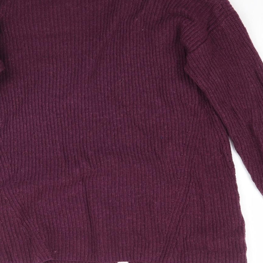 White Stuff Womens Purple  Knit Cardigan Jumper Size 10