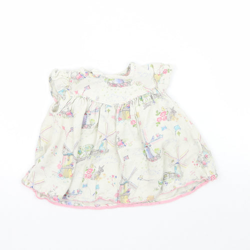 Monsoon Girls Multicoloured   Fit & Flare  Size 6-9 Months  - Windmill animal print