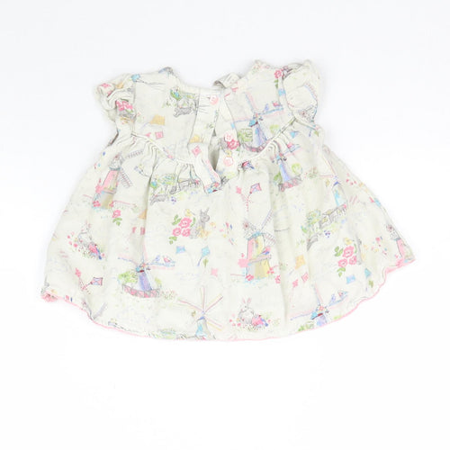 Monsoon Girls Multicoloured   Fit & Flare  Size 6-9 Months  - Windmill animal print