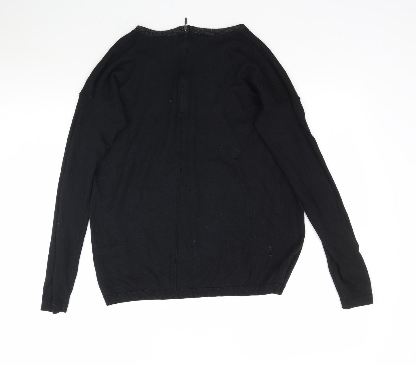 NEXT Womens Black  Knit Pullover Jumper Size 10