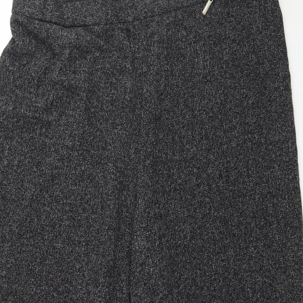 Evans Womens Grey   Cropped Trousers Size 24 L26 in