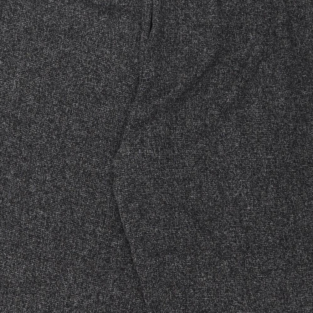 Evans Womens Grey   Cropped Trousers Size 24 L26 in