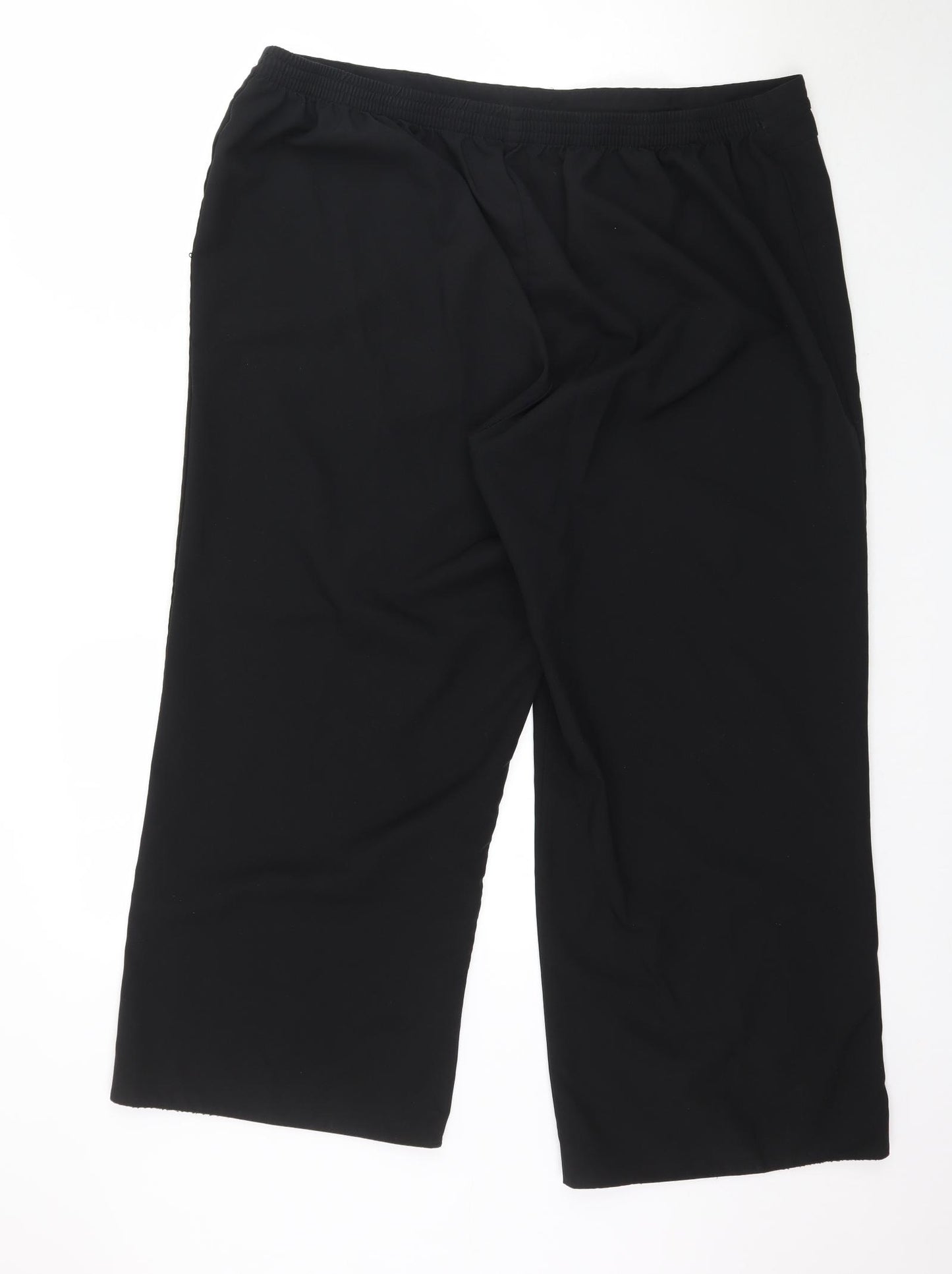 Evans Womens Black   Trousers  Size 24 L28 in