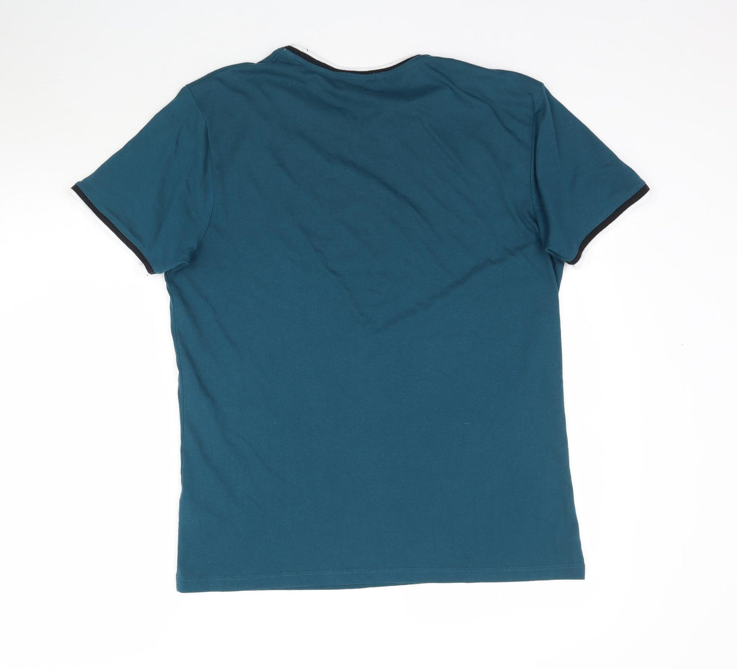 Peacocks Mens Green    T-Shirt Size L