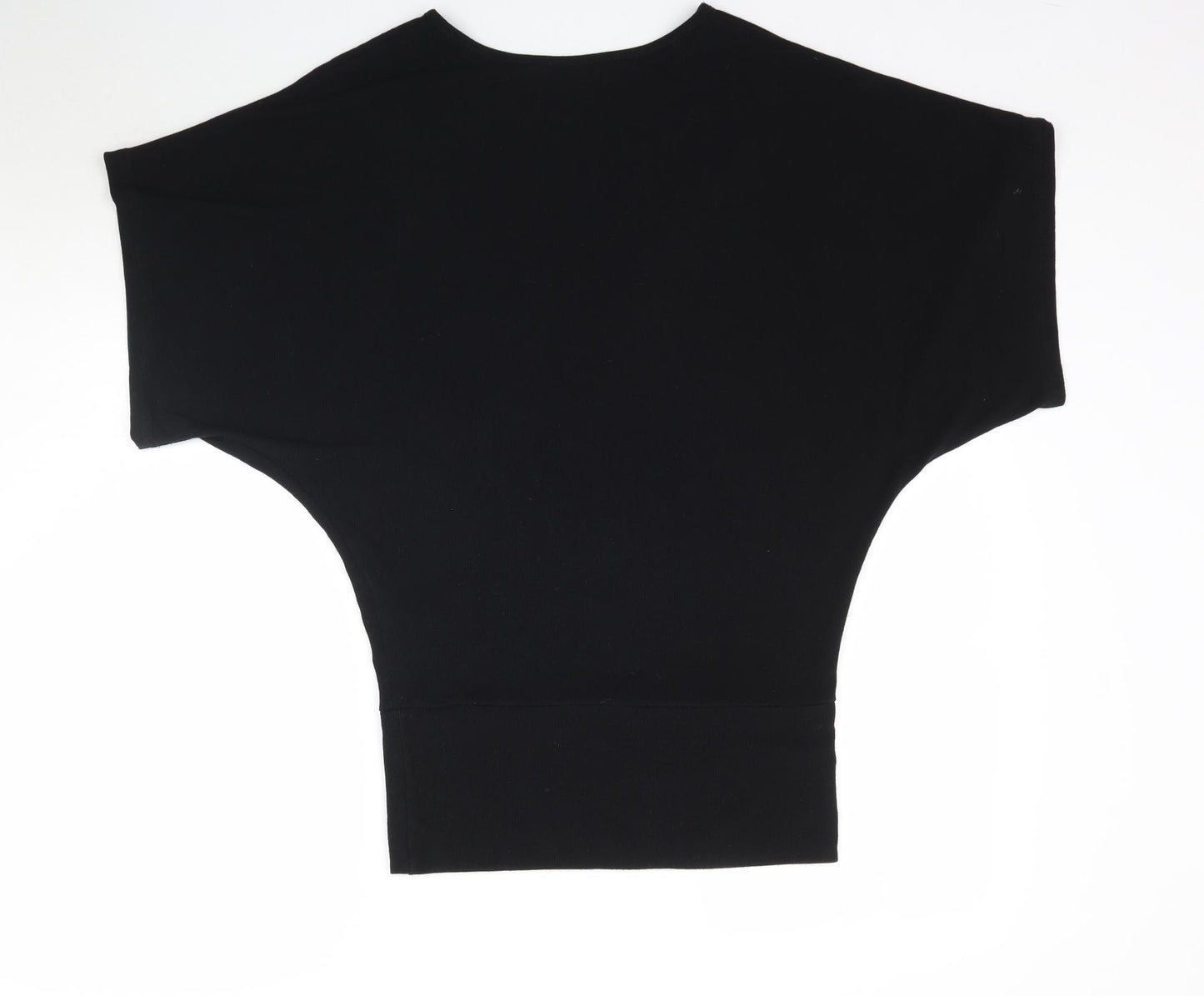 Parisian Womens Black  Knit Basic Blouse Size 8  - Bat wing