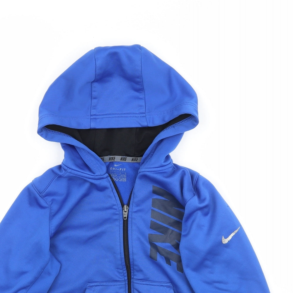 Nike Boys Blue   Full Zip Hoodie Size 6-7 Years