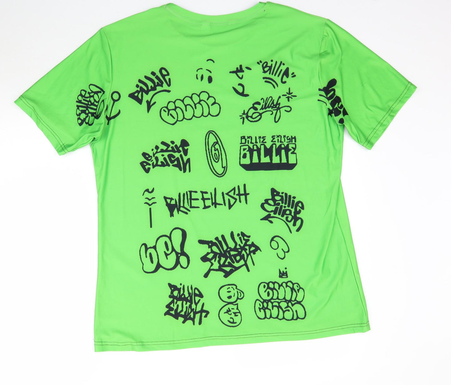 Billie Eilish Womens Green   Basic T-Shirt Size 4XL  - Billie Eilish