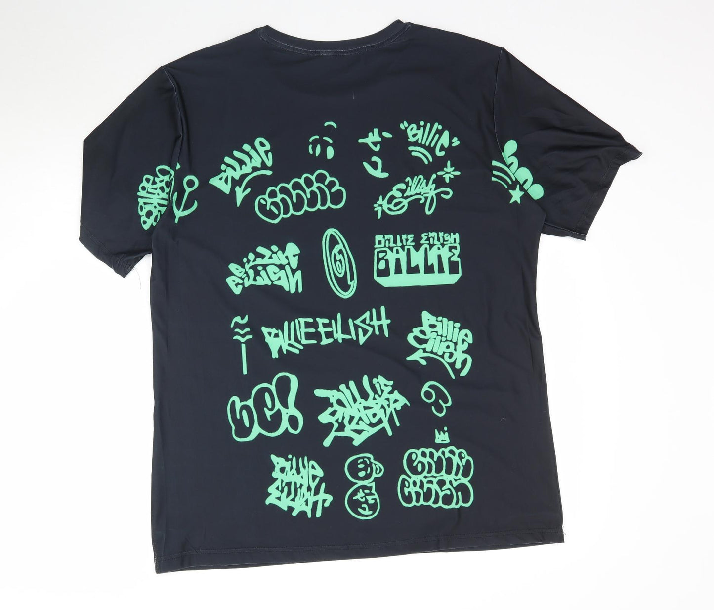 Billie Eilish Womens Black   Basic T-Shirt Size 4XL  - Billie Eilish