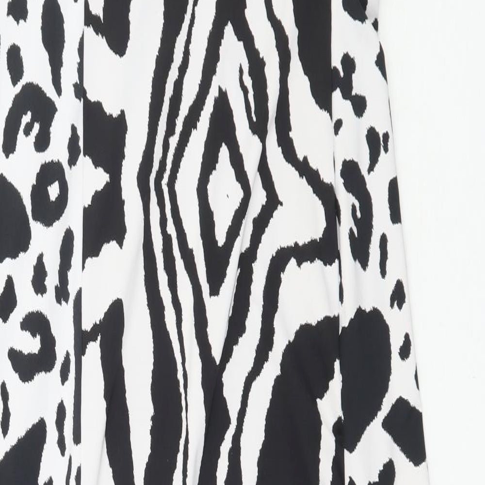 Julien Macdonald  Womens Black Animal Print  Maxi  Size 18