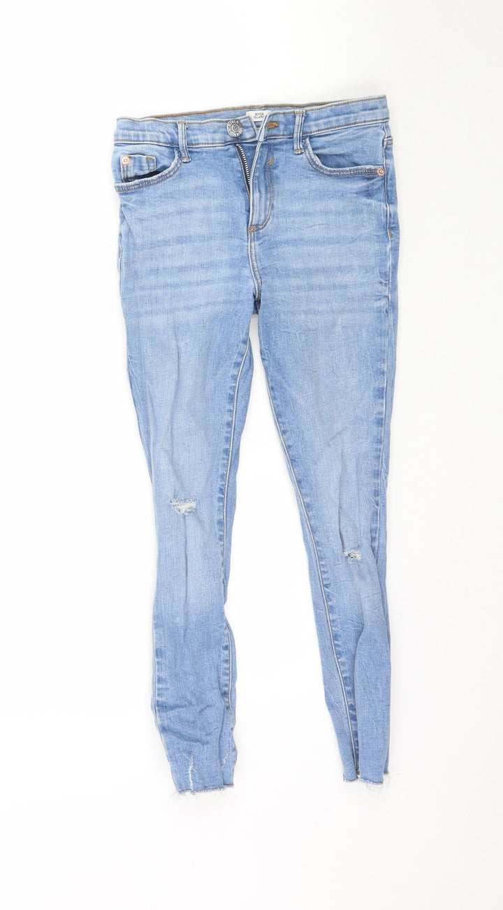River Island Girls Blue Denim Skinny Jeans Size 9 Months