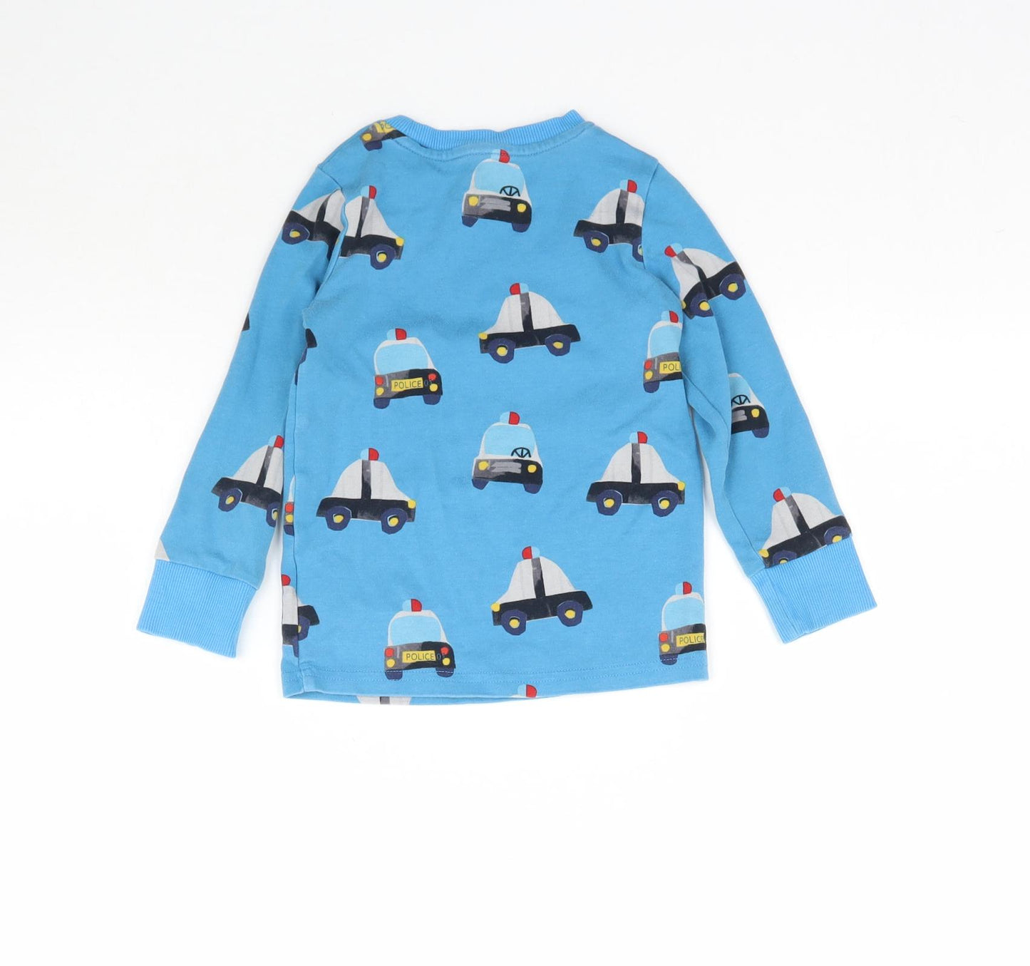 NEXT Boys Blue    Pyjama Top Size 2-3 Years  - Police Car