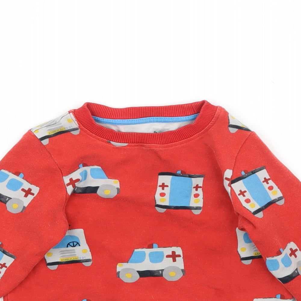 NEXT Boys Red   Basic T-Shirt Size 2-3 Years  - Ambulance Doctor