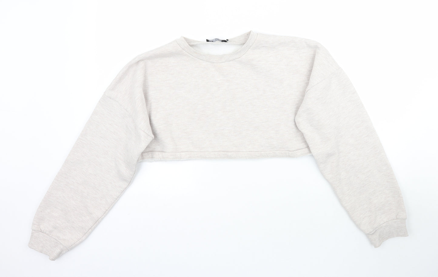 I SAW IT FIRST Womens Grey   Pullover Sweatshirt Size 16  - Cropped