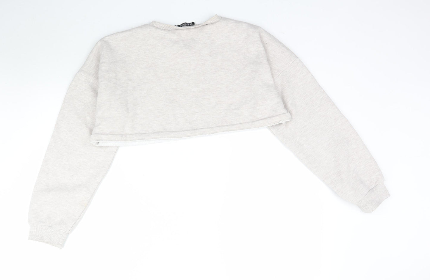 I SAW IT FIRST Womens Grey   Pullover Sweatshirt Size 16  - Cropped