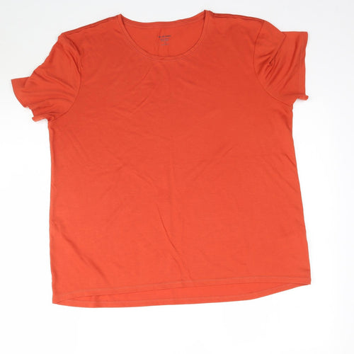 Marks and Spencer Womens Orange   Basic T-Shirt Size 16
