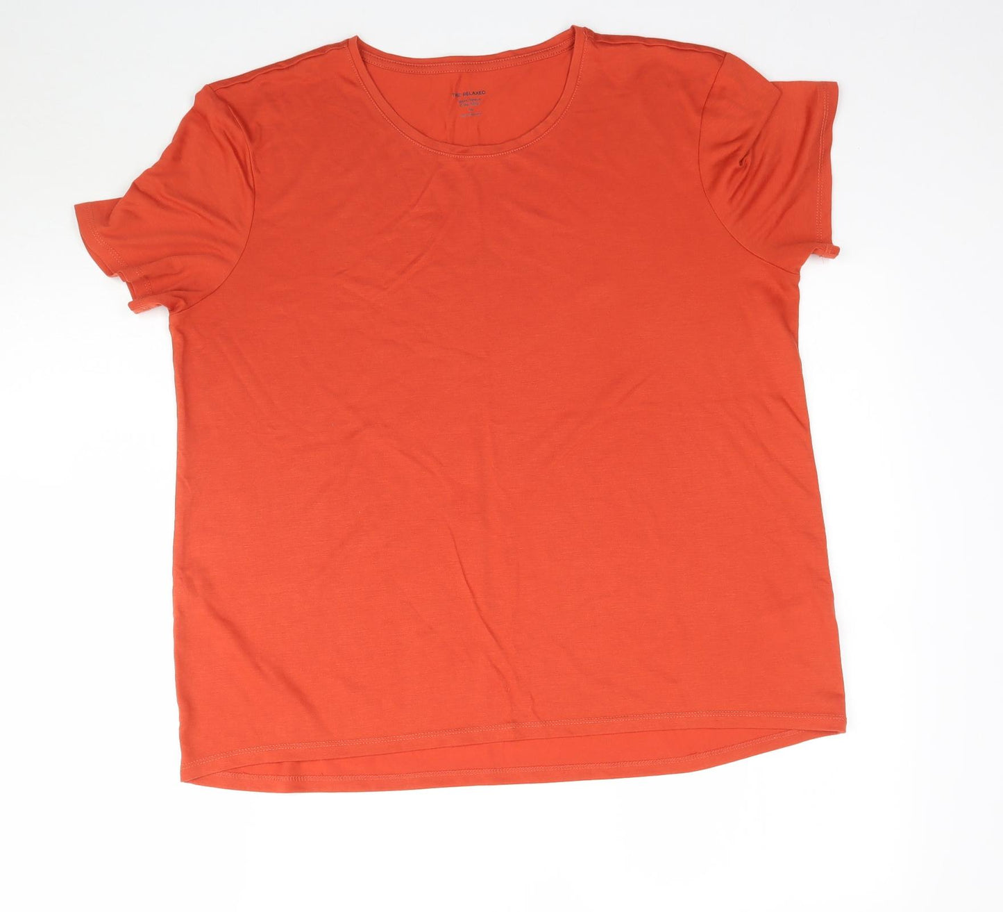 Marks and Spencer Womens Orange   Basic T-Shirt Size 16