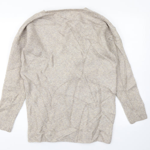 Papaya Womens Brown  Knit Pullover Jumper Size S