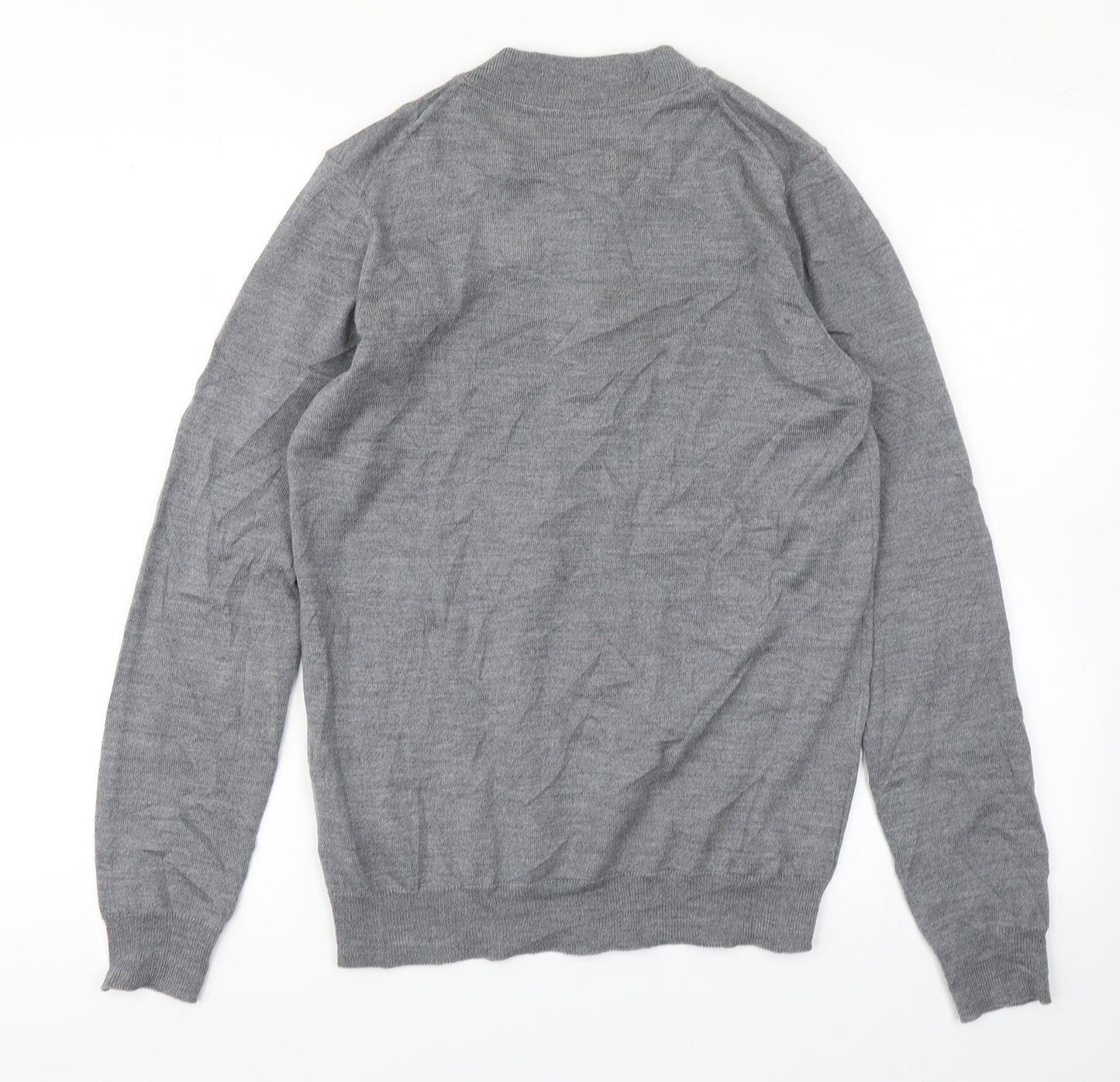 Autograph Mens Grey  Knit Pullover Jumper Size S