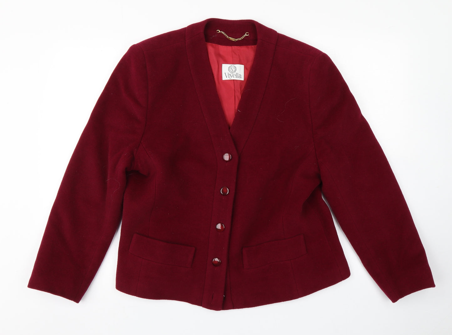 Viyella Womens Red   Jacket  Size 16