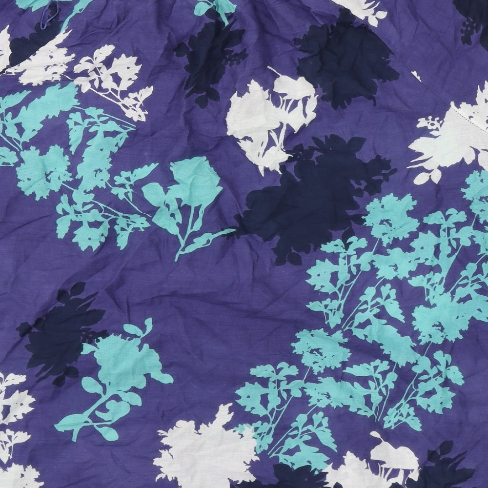 Yours Womens Purple Floral  Basic Blouse Size 30