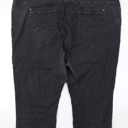 Arcadia Womens Black  Denim Cropped Jeans Size 32 L20 in