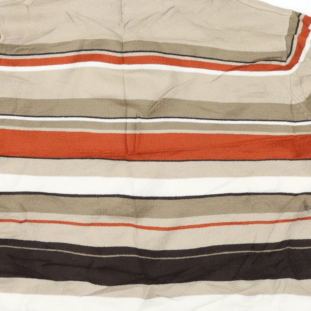 Berkertex Womens Brown Striped Knit Pullover Jumper Size 10