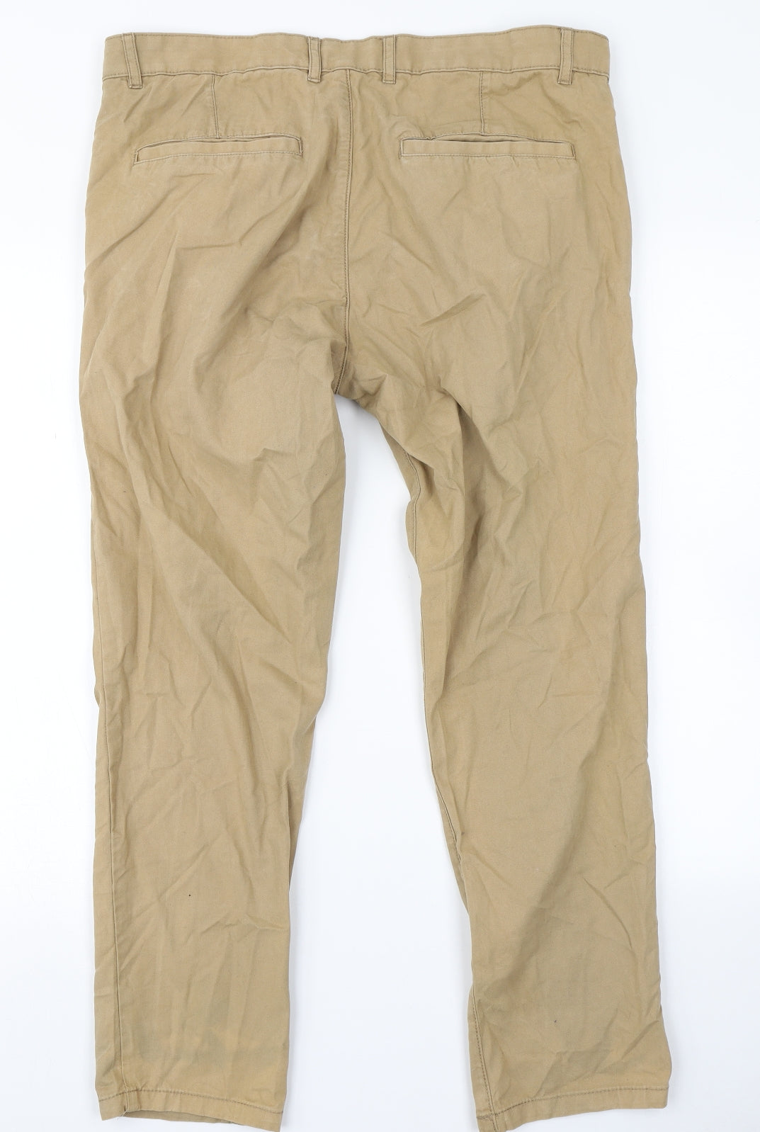 Peacocks Mens Brown   Chino Trousers Size 34 in L27 in