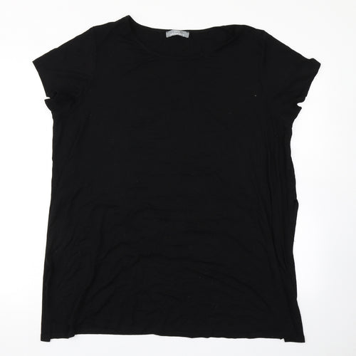 George Womens Black   Basic T-Shirt Size 20