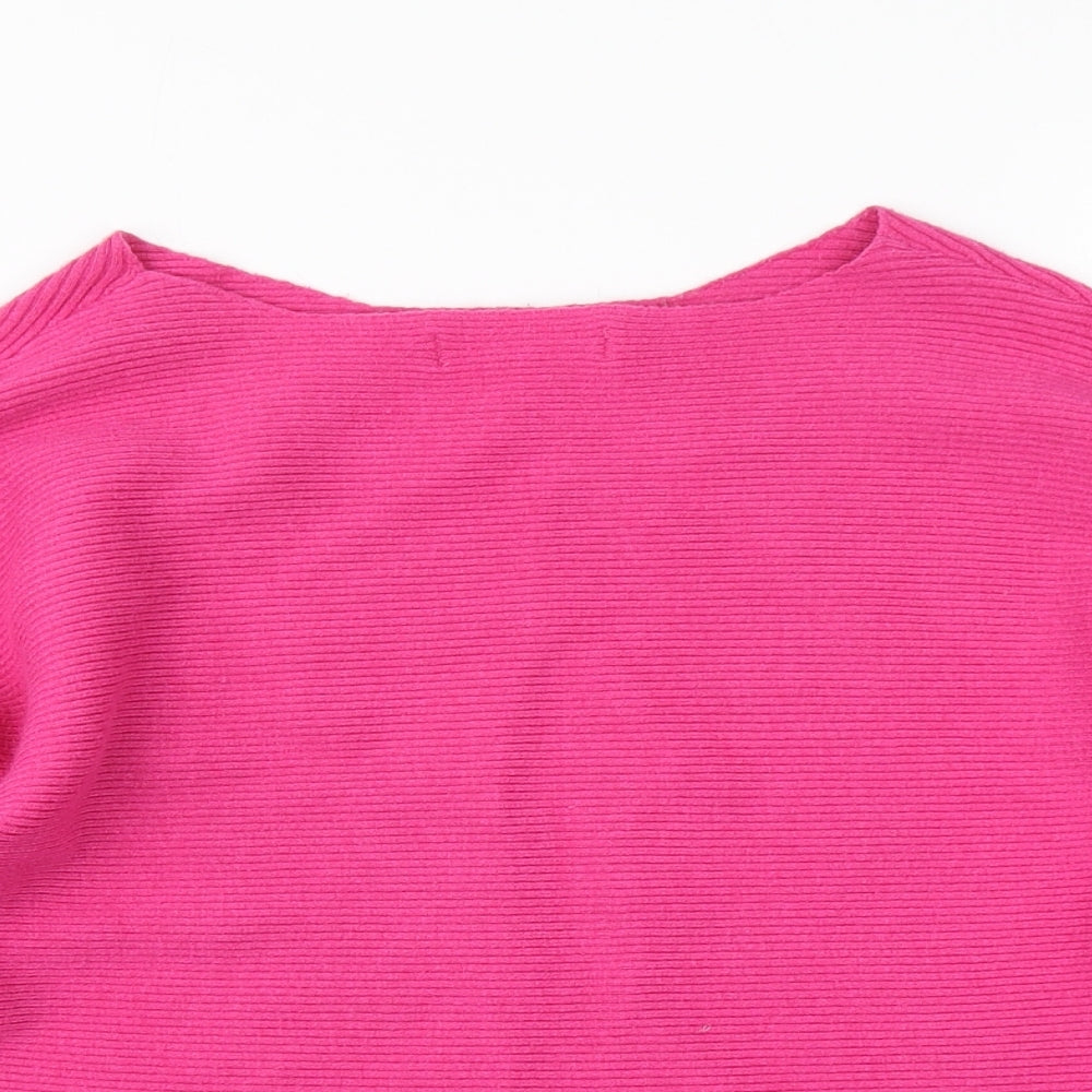 Nutmeg Womens Pink  Knit Pullover Jumper Size 8