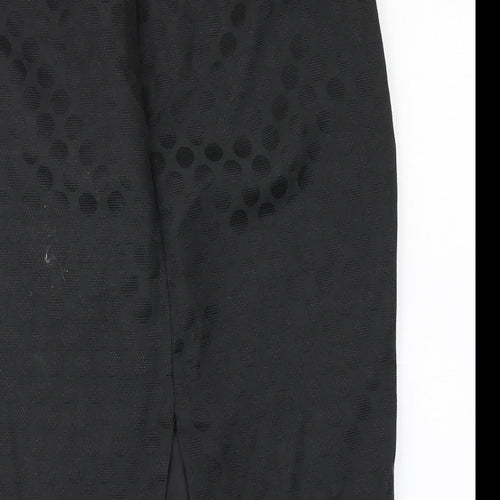 F&F Womens Black Polka Dot  Straight & Pencil Skirt Size 10