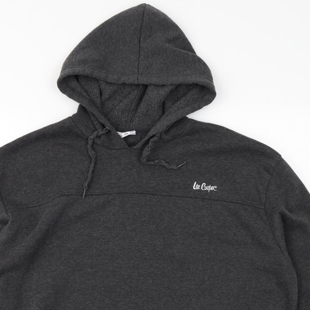 Lee Cooper Mens Grey   Pullover Hoodie Size 2XL