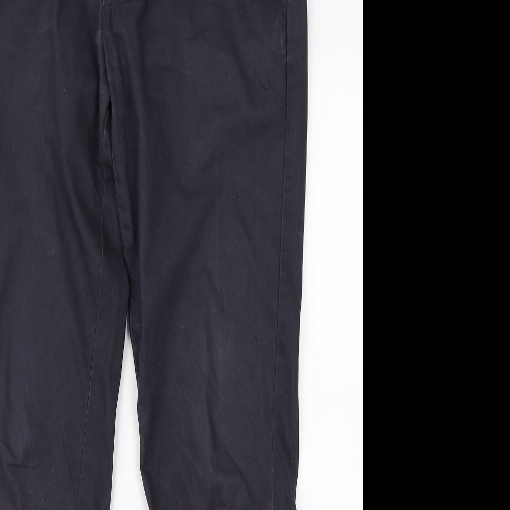 M&S Mens Blue   Chino Trousers Size 32 in L31 in