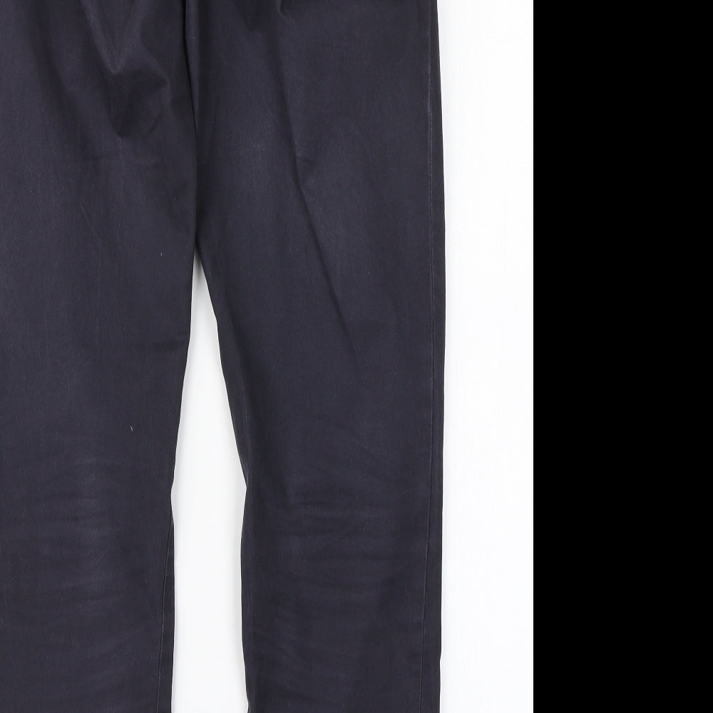 M&S Mens Blue   Chino Trousers Size 32 in L31 in