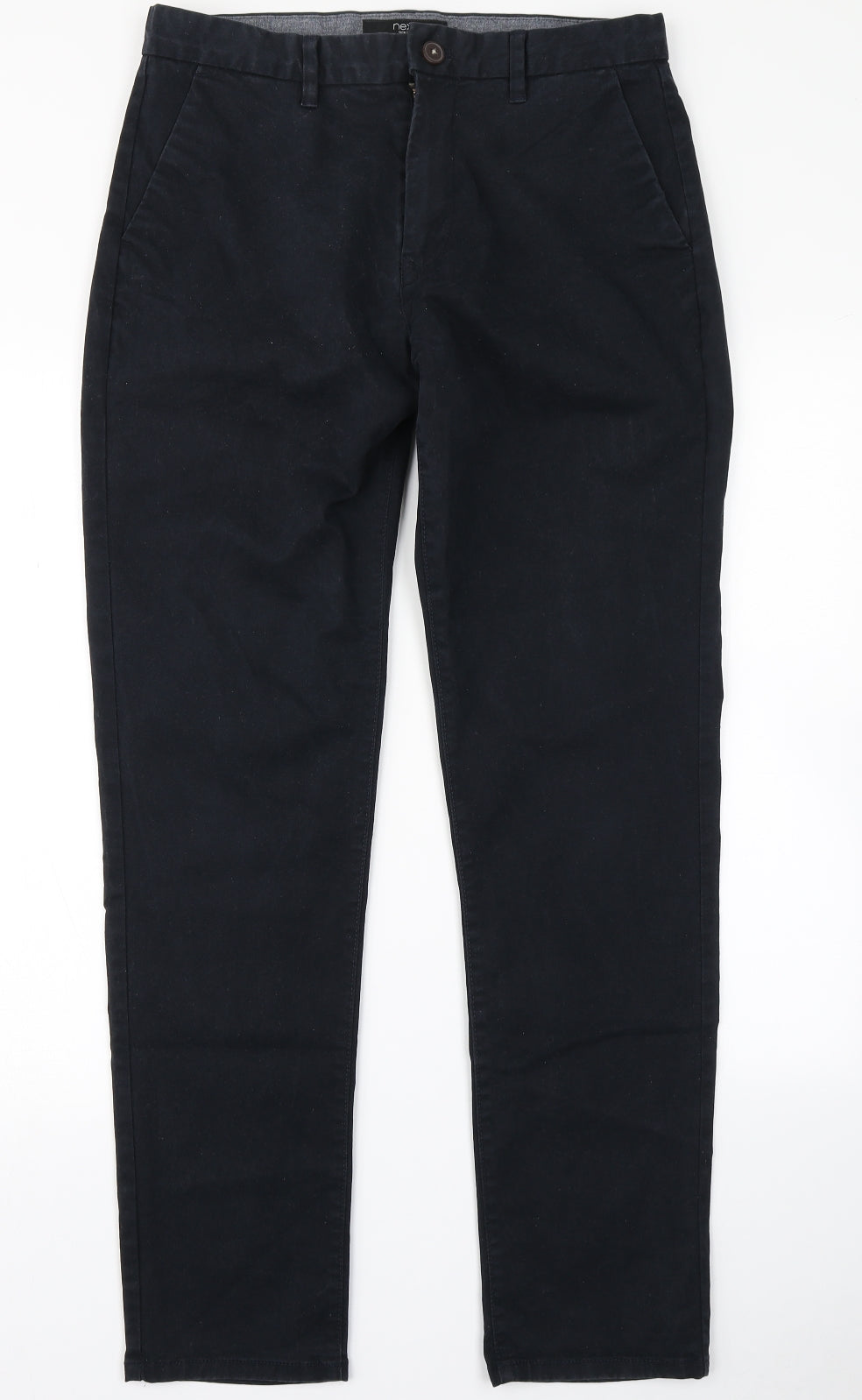 NEXT Mens Blue   Chino Trousers Size 32 in L30 in