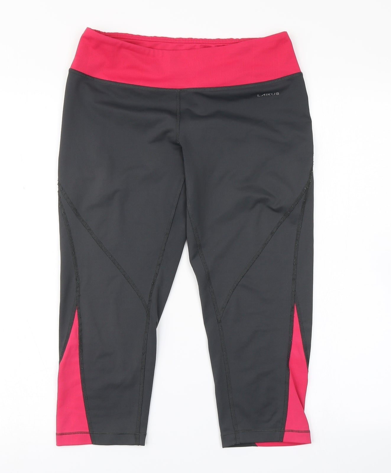 Laikus Womens Grey Colourblock  Compression Shorts Size S