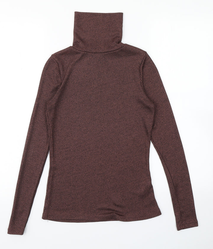 New Look Womens Brown  Knit Pullover Jumper Size 8