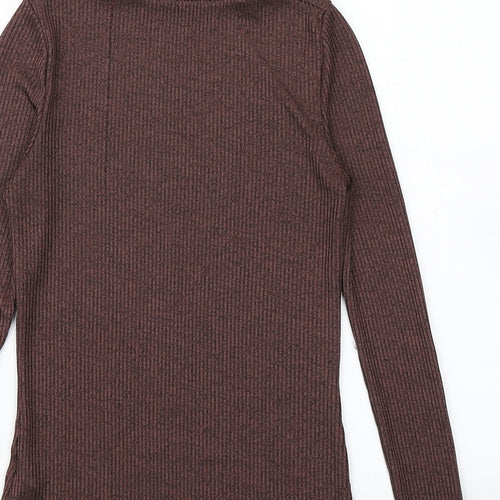 New Look Womens Brown  Knit Pullover Jumper Size 8