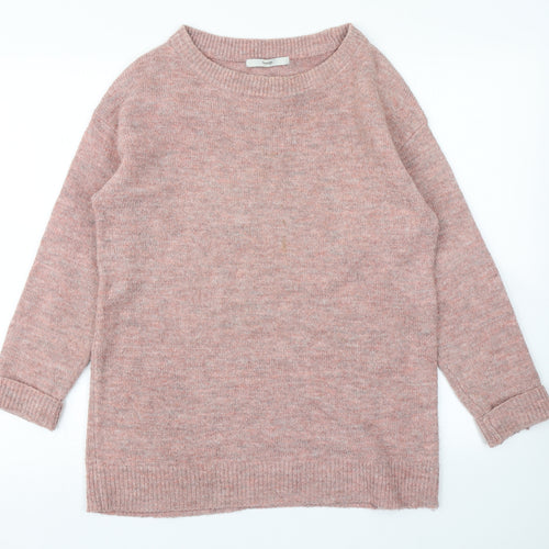 George Womens Pink  Knit Pullover Jumper Size S