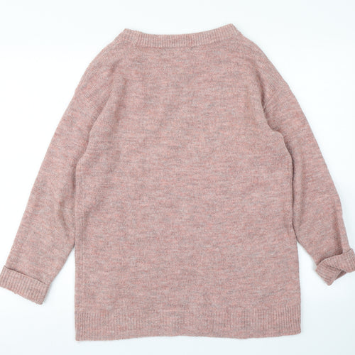 George Womens Pink  Knit Pullover Jumper Size S