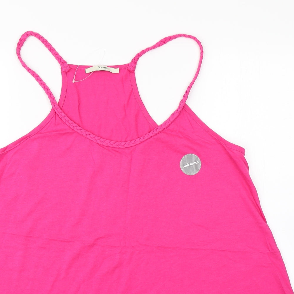 George Womens Pink   Camisole T-Shirt Size 16  - Soft Touch