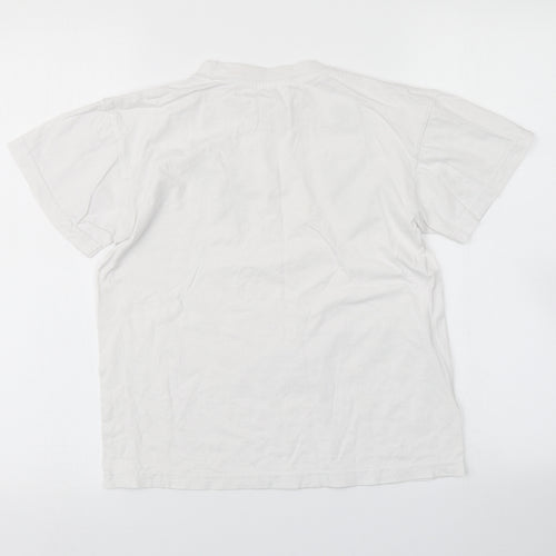 Planet 2000 Boys White   Basic T-Shirt Size 14 Years