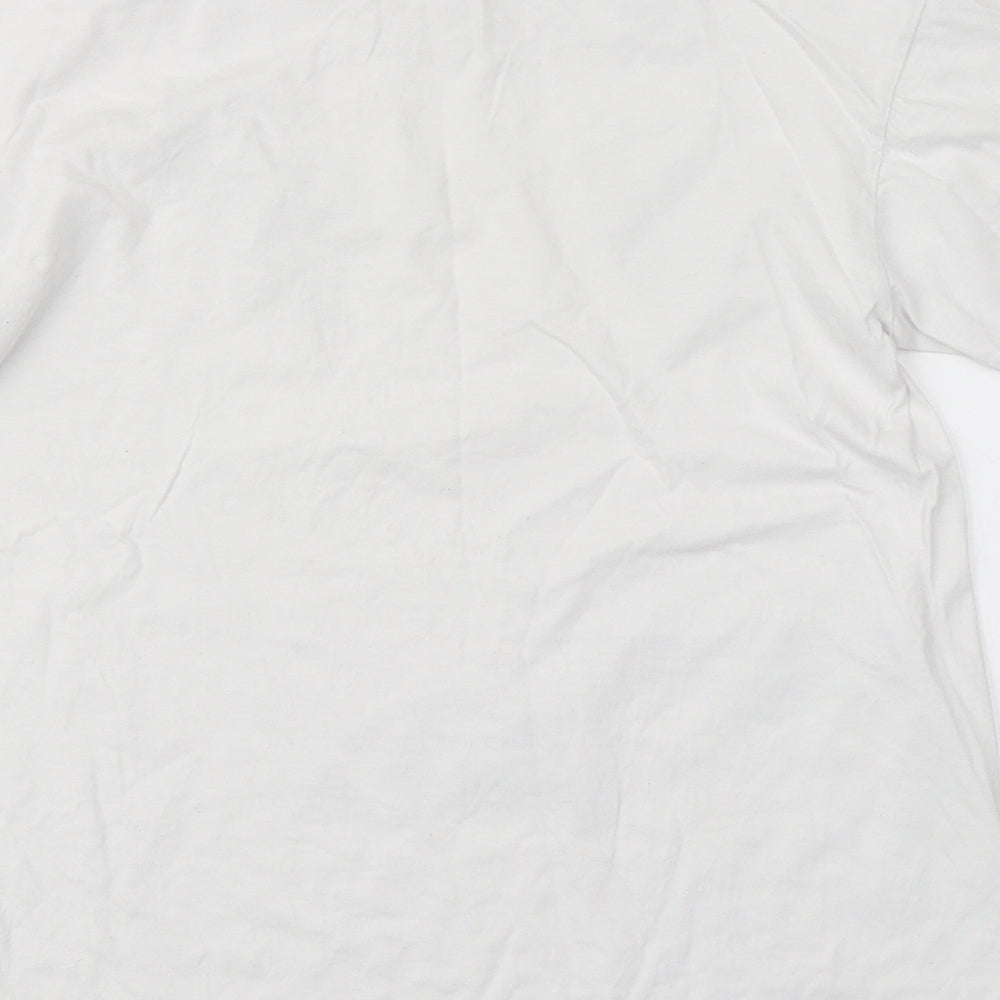 Planet 2000 Boys White   Basic T-Shirt Size 14 Years