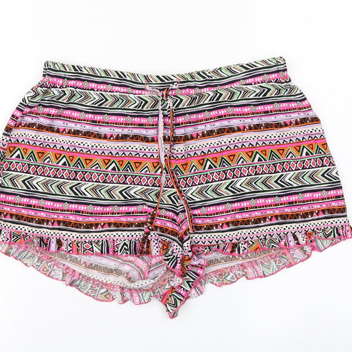 Atmosphere Womens Pink Striped  Hot Pants Shorts Size 8