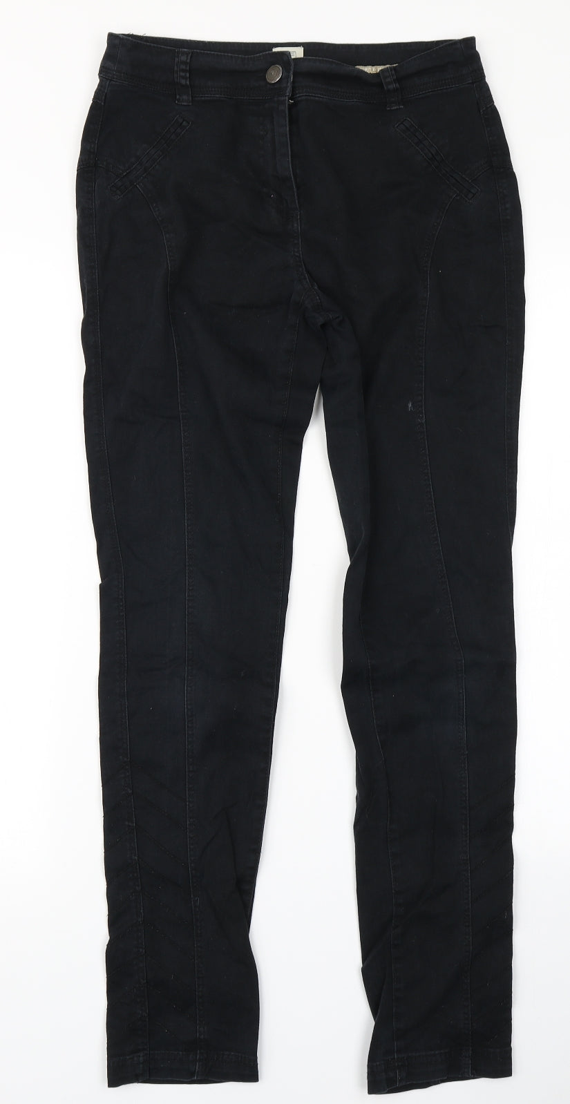 F&F Womens Black  Denim Skinny Jeans Size 10 L29 in