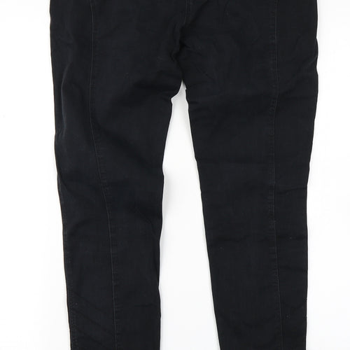F&F Womens Black  Denim Skinny Jeans Size 10 L29 in